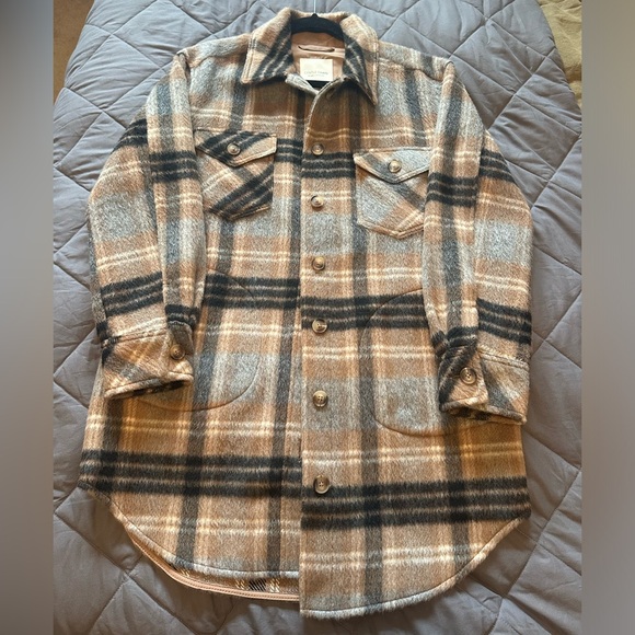 Gentle Fawn Plaid Coat - Picture 2 of 6